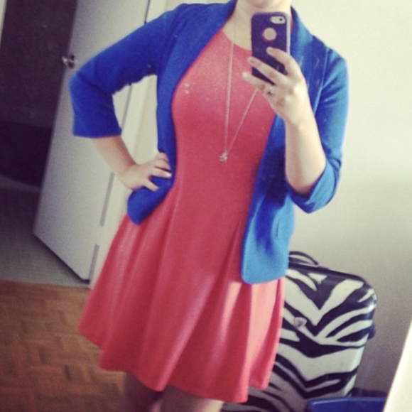 Forever 21 Coral A-Line Dress - Picture 3 of 4